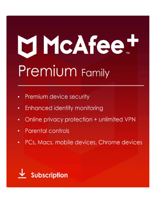 McAfee+ Premium Family - 1-Year / Unlimited